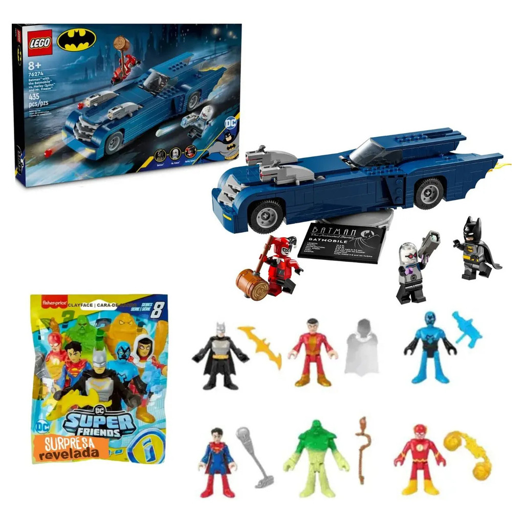 Lego Batman Batmóvel 76274 Com 435 Peças E Brinde Boneco Personagem DC Imaginext