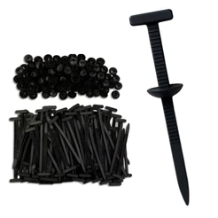 Kit 100 Abraçadeira T Gravata Fixadora Parabarro/Parachoque