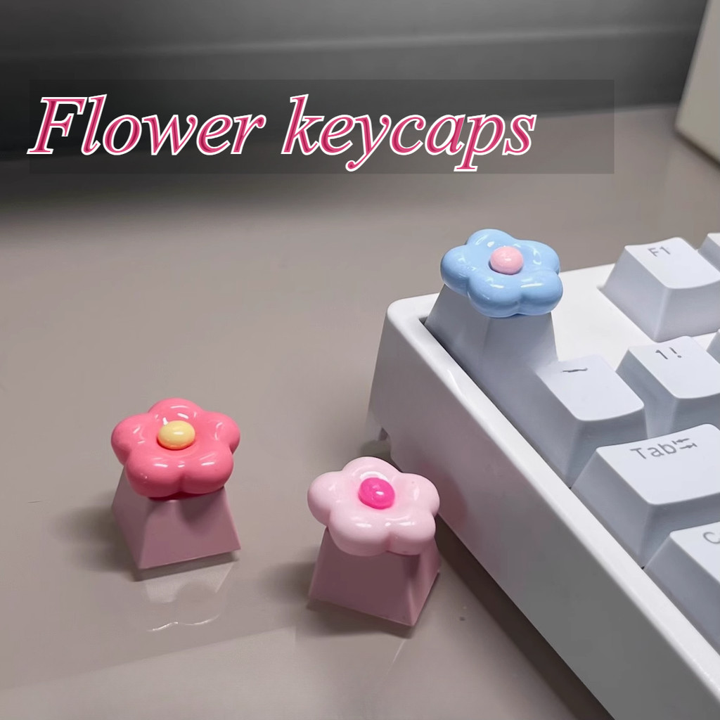 Teclas Personalizadas Em Forma De Flor Para Teclados Mecânicos De Eixo Cruzado OEM Altura ESC Suplementares Decorativas