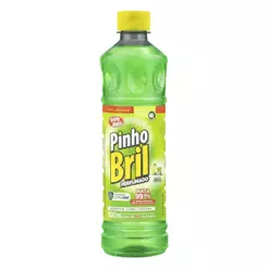 Desinfetante Pinho Bril Flores de Limão 500ml - Embalagem com 12 Unidades