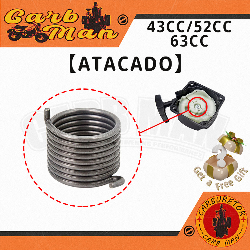 【Atacado】Mola Polia Partida Espiral Para Roçadeiras 43CC 52CC 63CC VARIAS MARCAS