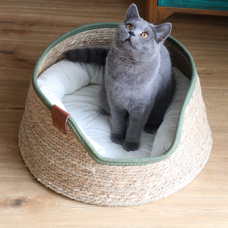 Nova maca de gato de Rattan quatro estações Universal Pet maca produção maca Pucao tecido gato Scratch Board maca quente