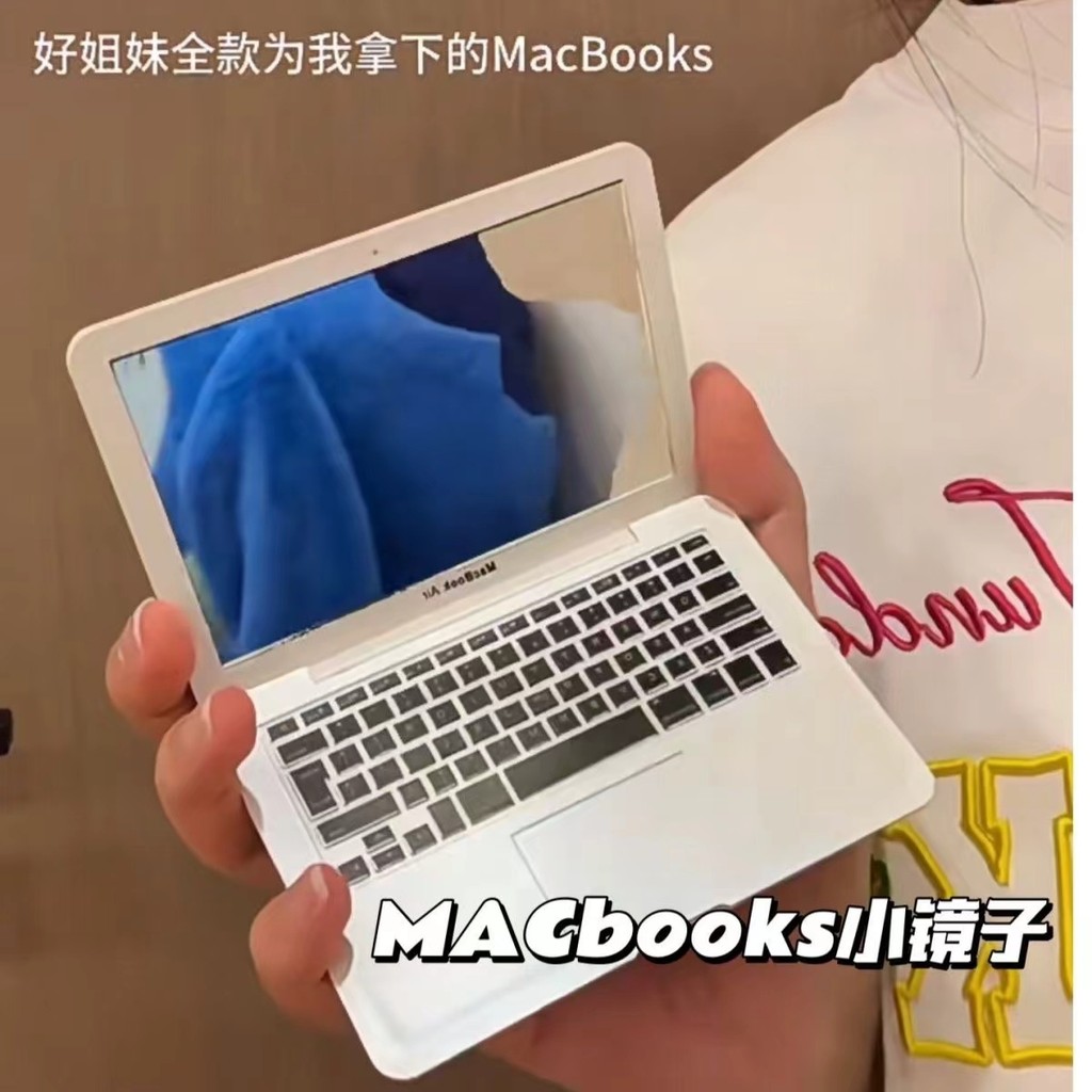 Mini espelho portátil criativo Apple estilo portátil portátil dobrável pequeno e
