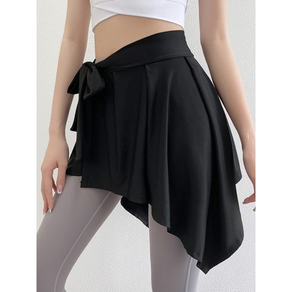 Novo estilo esportes peido cortina Anti-constrangimento saia curta feminina Yoga saia correndo esportes lazer treinament
