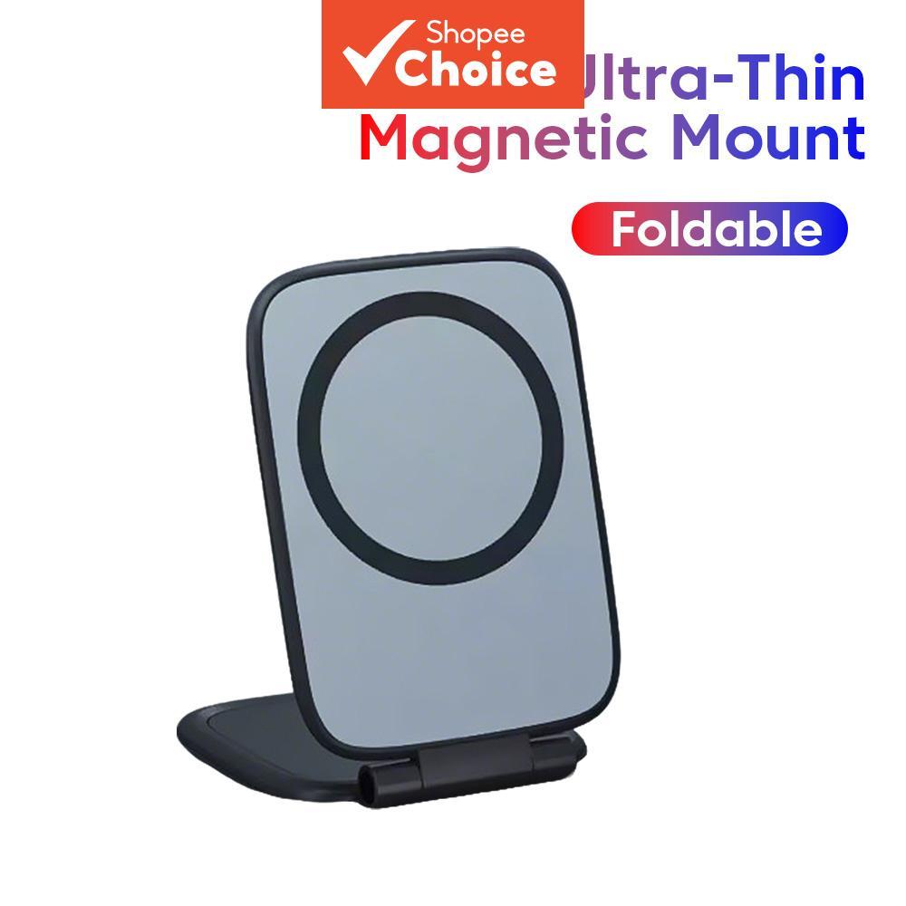 Suportes Magnéticos para Telefone, Ajustável, Dobrável, Ultrafino, Suporte Antiderrapante, Suporte Universal de