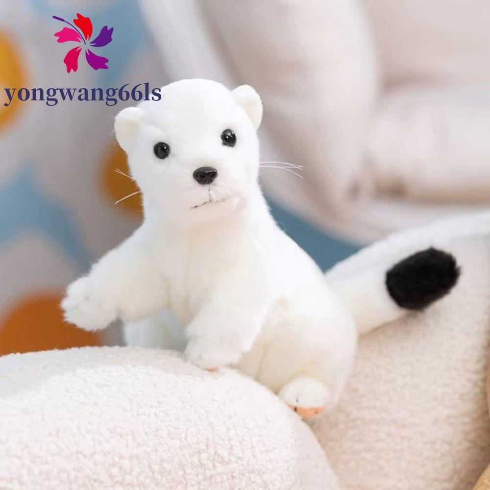 YONGWANG Weasel Rat Brinquedo De Pelúcia , Boneca Simulação Animais Realistas Furão
