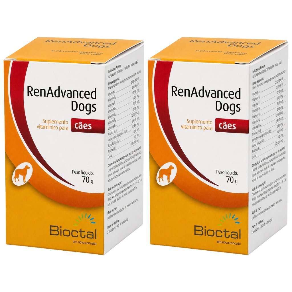 Renadvanced Dogs 70g - Bioctal - 2 Unidades