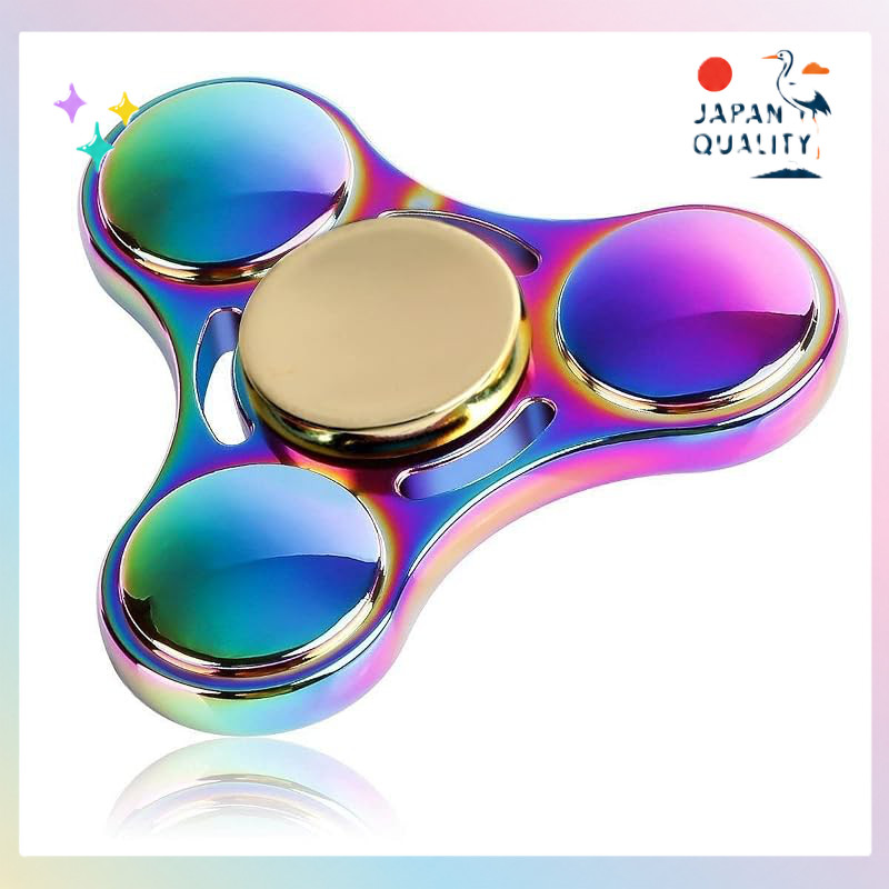 Lumturi Hand Spinner (Finger Spinner) — Stress Relief, Enhances Concentration, High-Speed Rotation (S1 Rainbow)