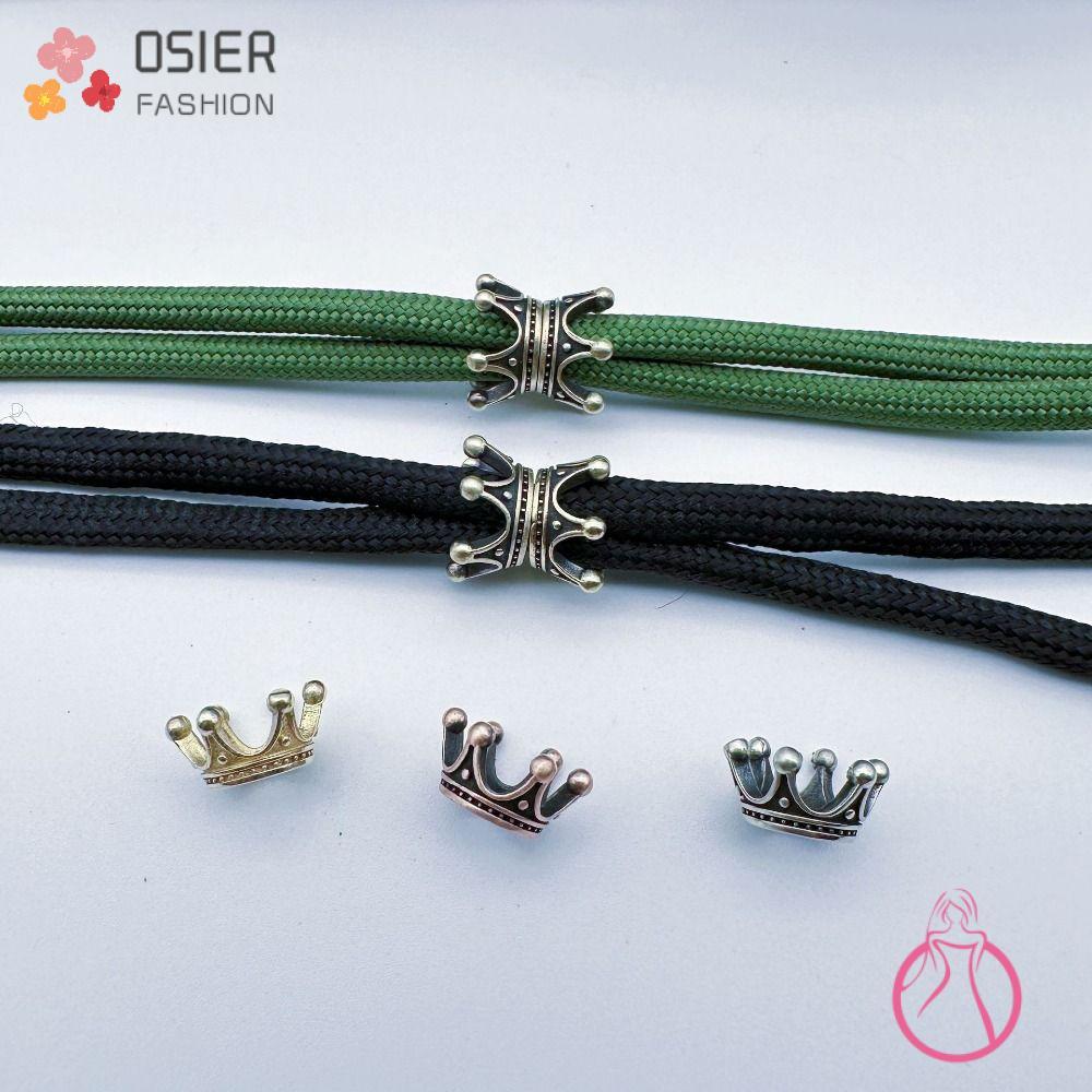 OSIERFASHION EDC Paracor Beads , Tool Decor Royal Crown Shape Paracord Contas Tecidas , Acessórios DIY