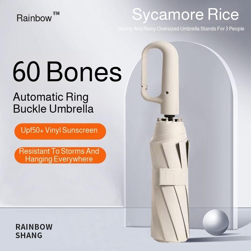 【Uso Duplo】Guarda-Chuva Automático Dobrável Grande para Homens e Mulheres/Resistente ao Vento/Guarda-Chuva Colorido