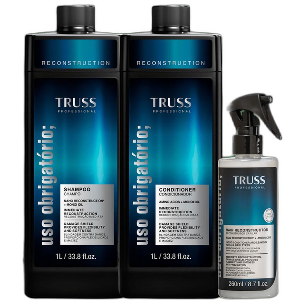 Kit TRUSS Uso Obrigatório Hair Reconstruction (3 Produtos)