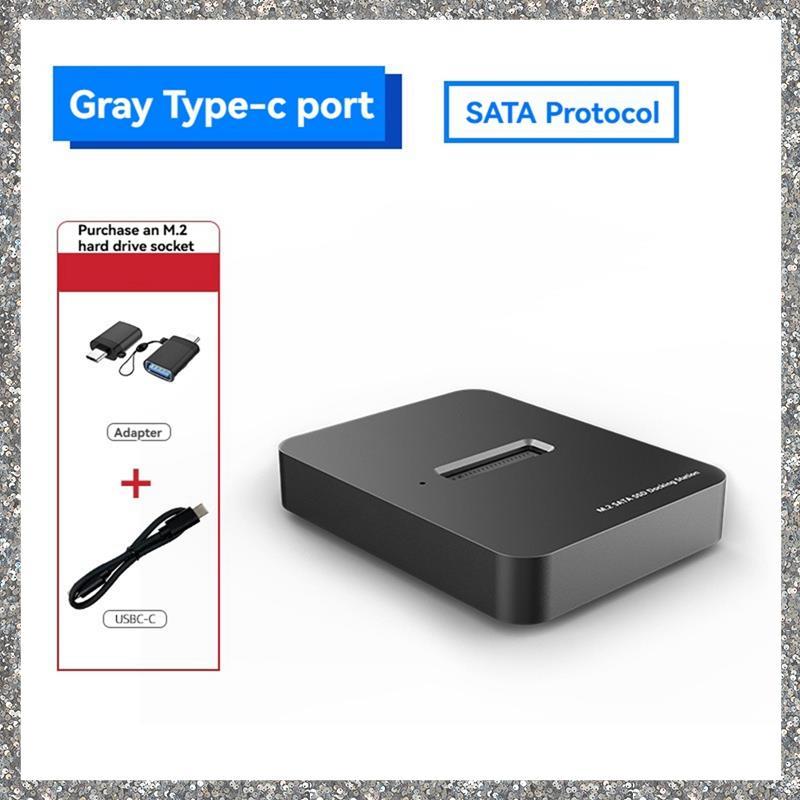 M . 2 SATA Docking Station SSD Drive Leitor Externo 10Gbps USB3.1 Gen2 Para Adaptador USB C
