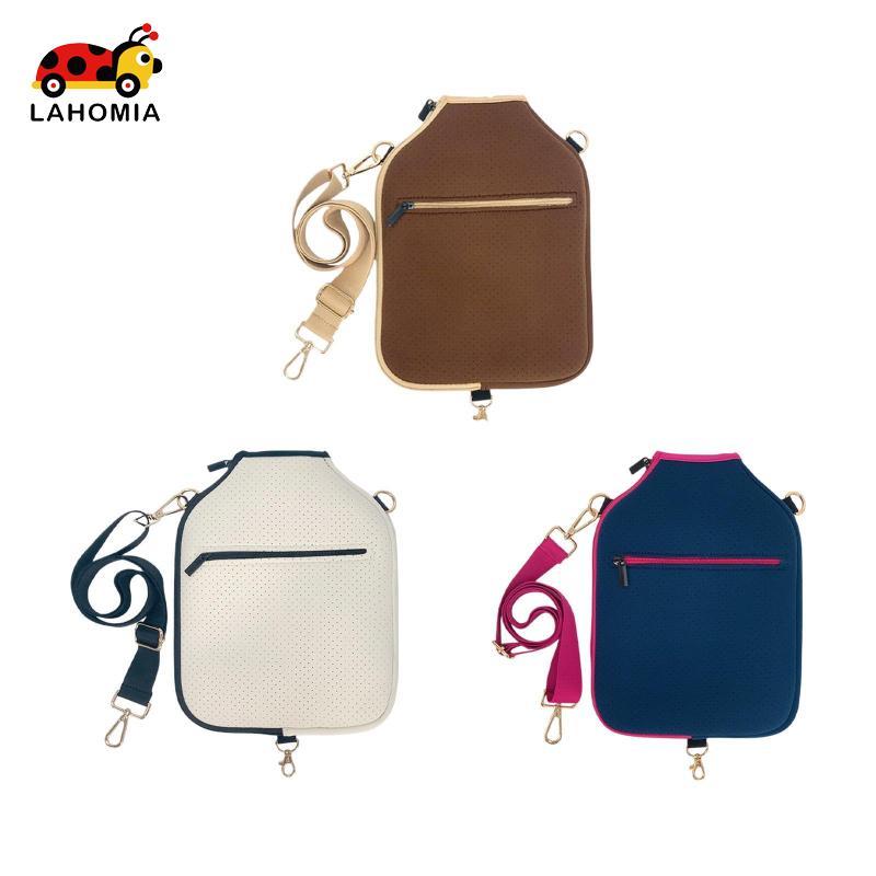 [LAHOMIA] Capa Para Raquete De Pickleball Armazenamento De Remo Bolsa Protetor De Manga Com Material De Neoprene Fecho D