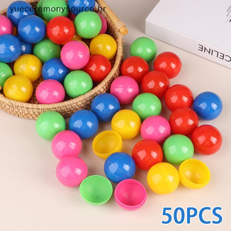 # yuece 50 Peças Bolas De Loteria De Plástico Desenho De Rifa Jogo Ocas Que Podem Ser Abertas Atividades De Mesa Bingo D