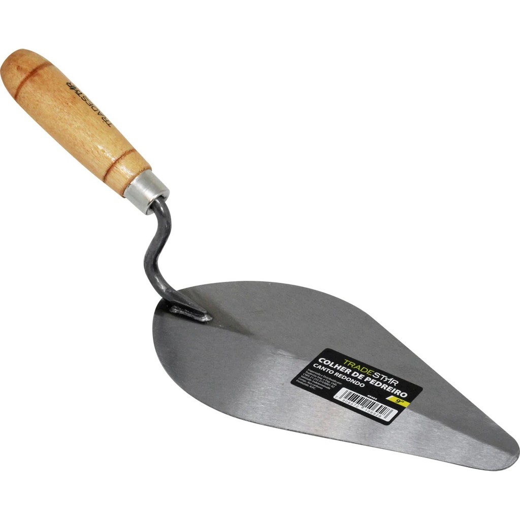 Colher de Pedreiro 9'' Canto Redondo Tradestar em Oferta na Shopee