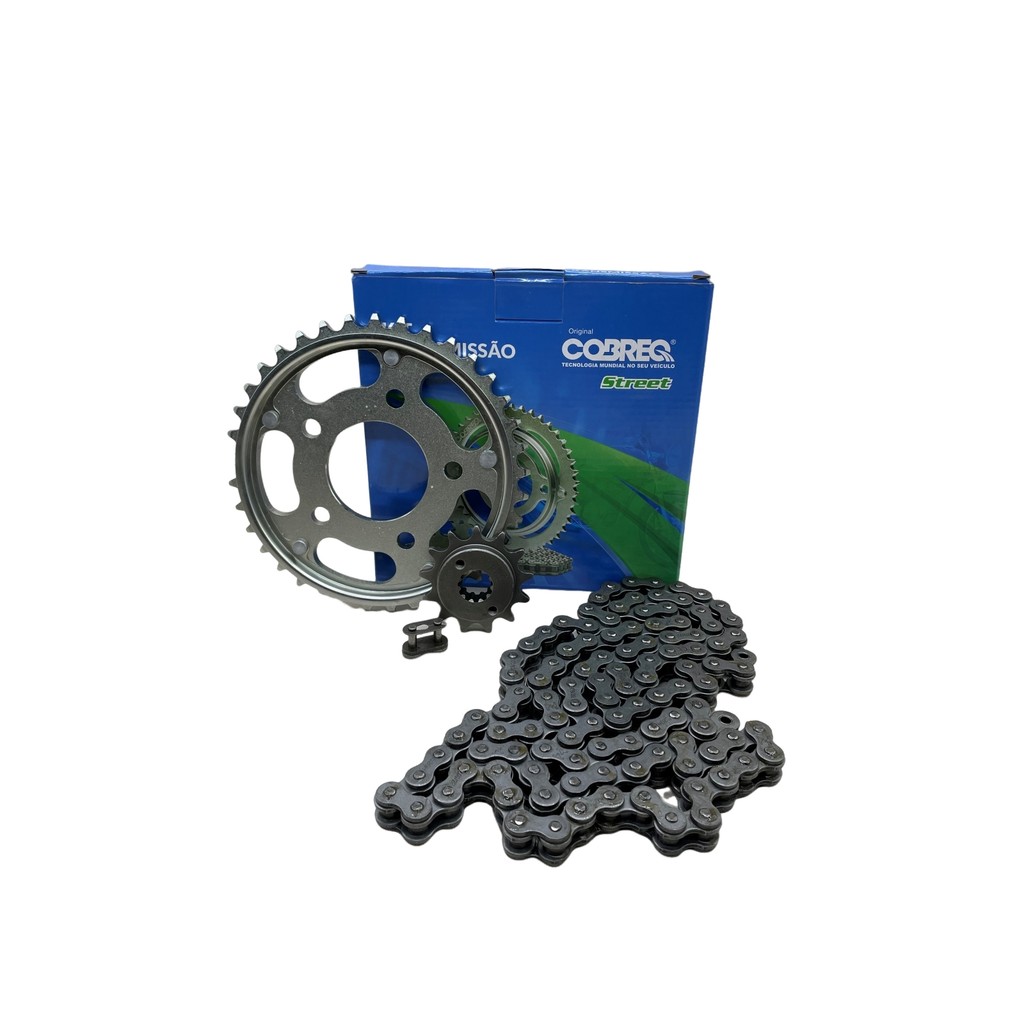 KIT RELAÇÃO TRANSMISSÃO COBREQ (0018-KR ) HONDA CB300 R 2009 A 2015 ( 37T - 13T ) SEM RETENTOR