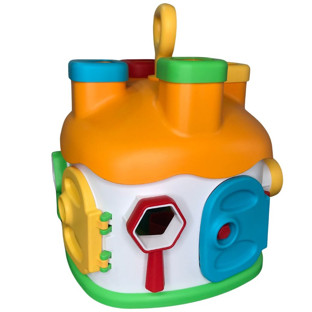 Casinha Educativa Mundo Mágico Brinquedo Didático Homeplay Classificação Bebês e Crianças