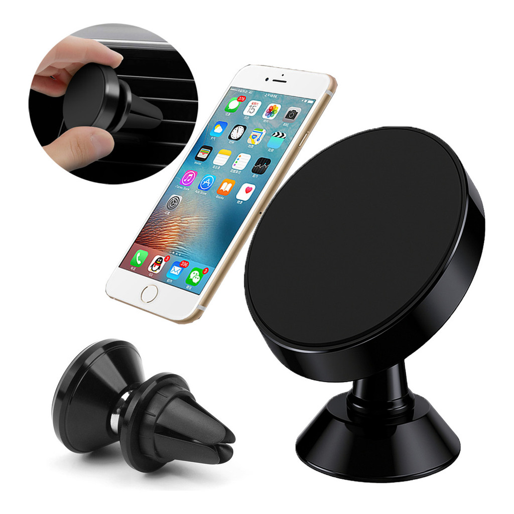Suporte Metálico Celular Para Carroadesivo/tipo Saída De Ar