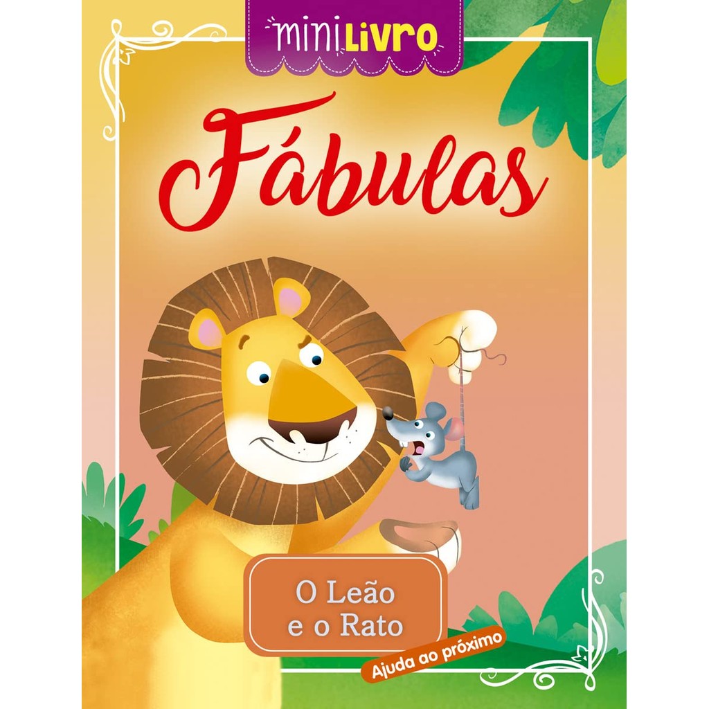 Minilivro Fábulas - O leão e o rato