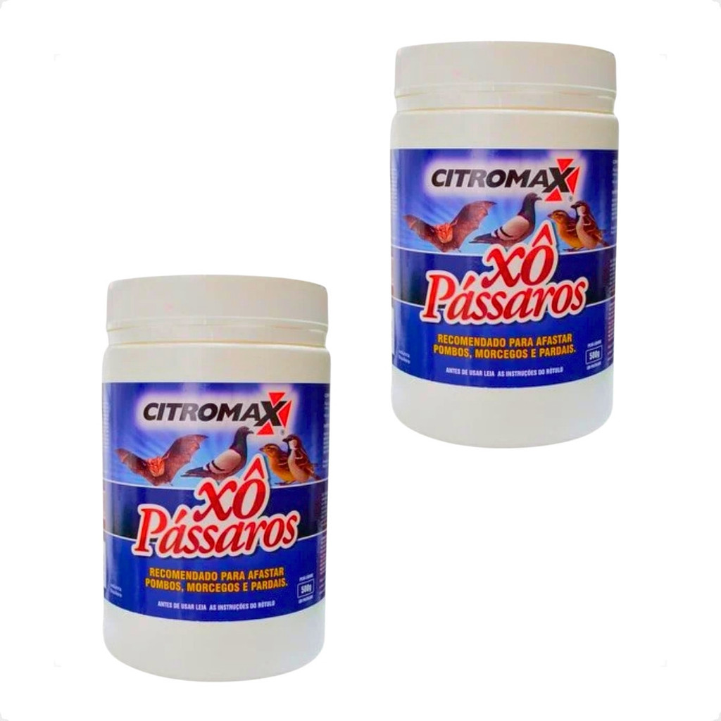 Kit 2 Xô Pássaros Citromax Livre de Pássaros - 500g