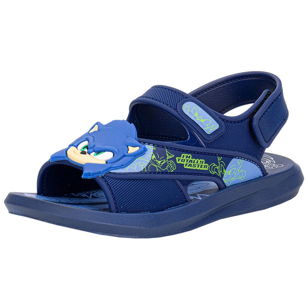 Papete Infantil Sonic Rush Grendene Kids 23353 em Oferta na Shopee