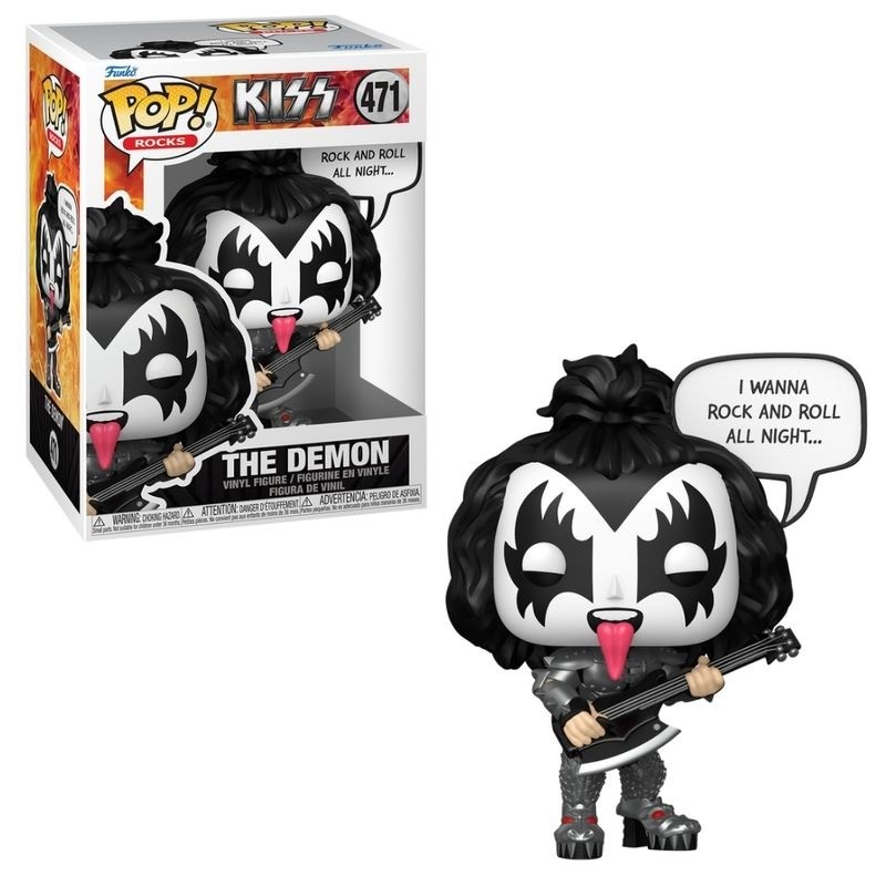 Pop! Funko Gene Simmons The Demon #471 | Kiss | Rocks