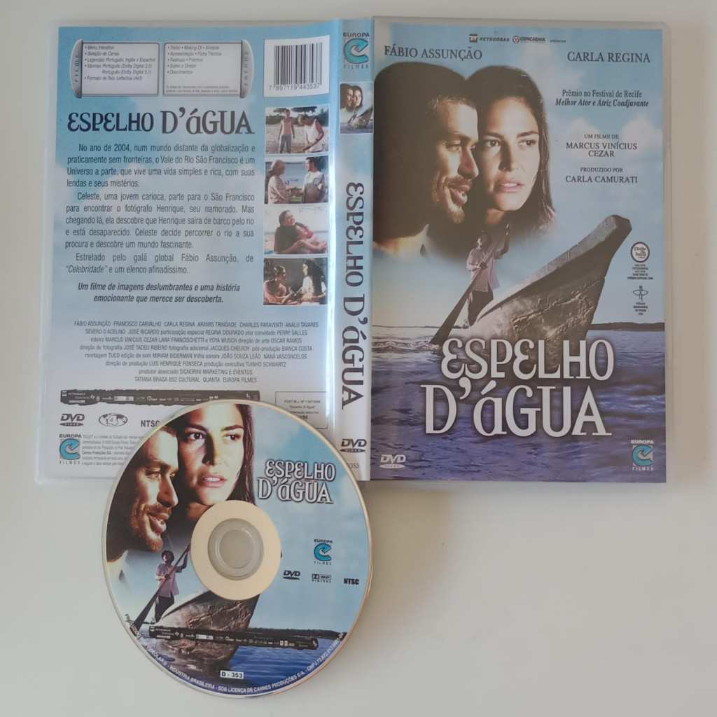 DVD ESPELHO D''ÁGUA editora MARCUS VINÍCIUS CEZAR