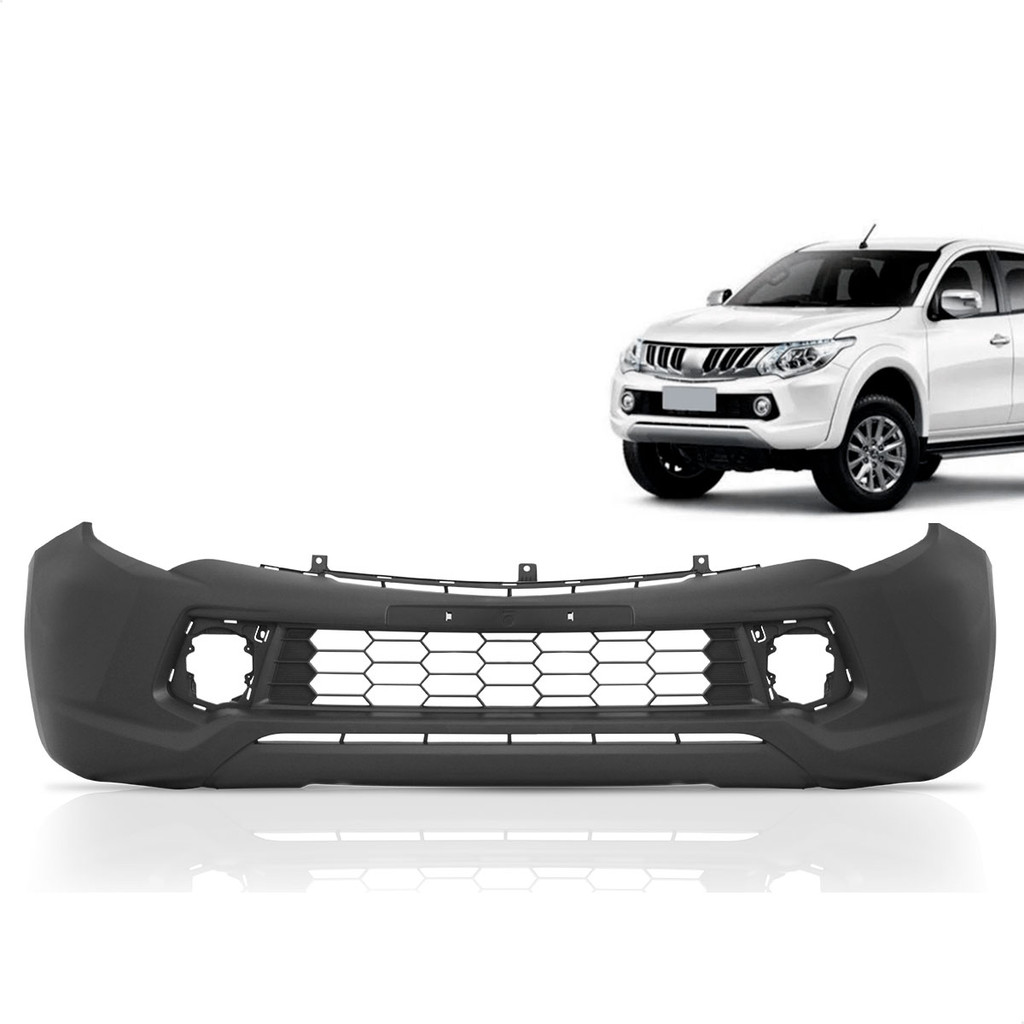 Parachoque Dianteiro L200 Triton Glx 2018 2019 2020 2021 2022 2023 2024 2025 Sem Furo Moldura em Oferta na Shopee