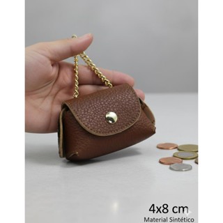 Bolsa Niqueleira Porta Moedas em Couro Sintético em Oferta na Shopee