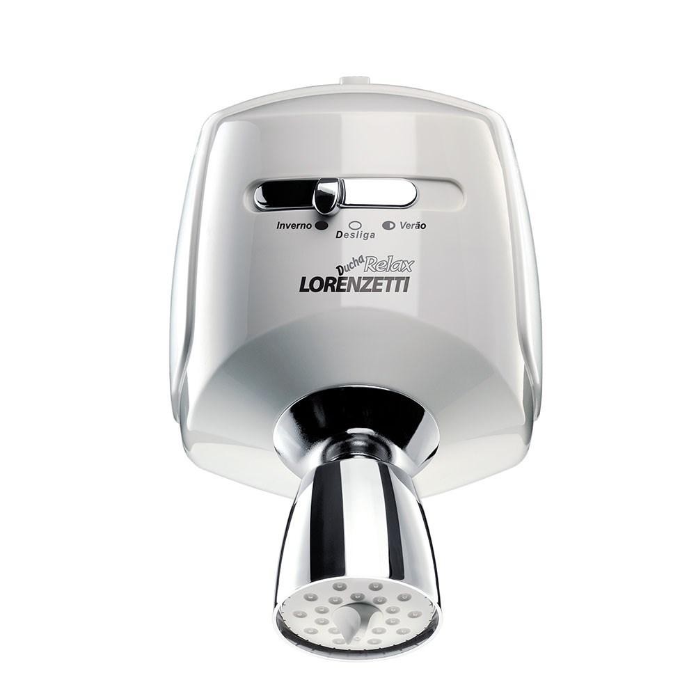 Ducha Lorenzetti Relax Lux Ultra Branca/Cromada 3T 127V 5500W 7540117