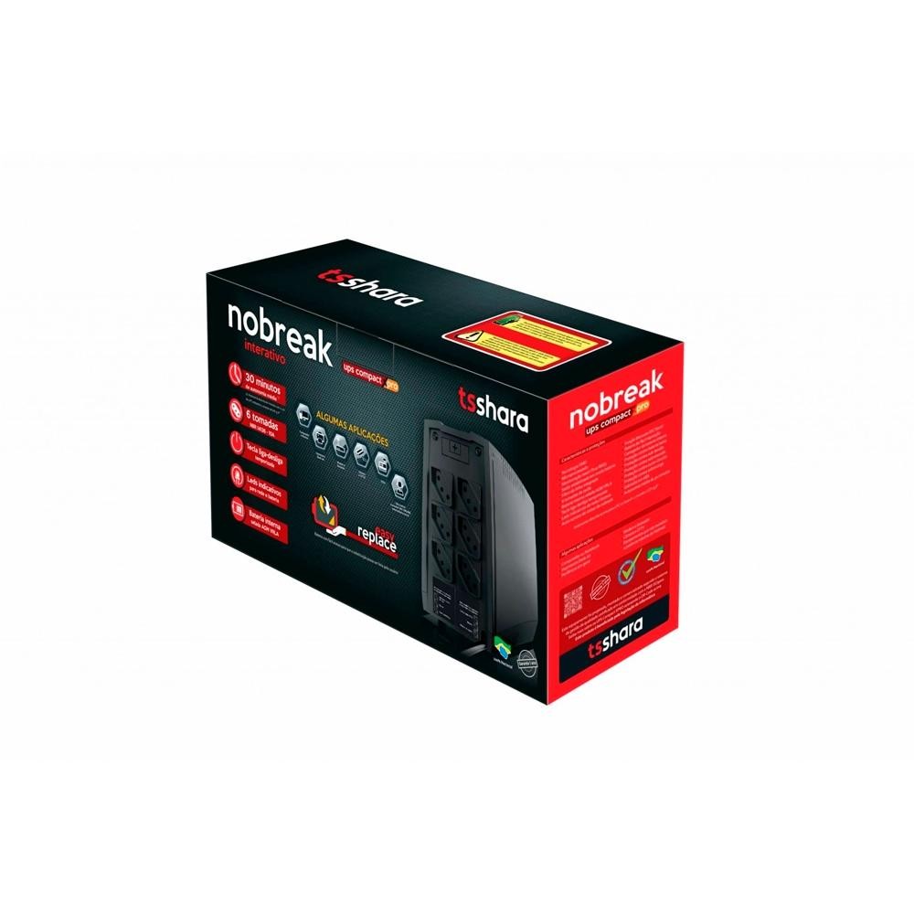 Detalhes do Nobreak TS Shara UPS XPro Compact 1000VA Universal Bivolt -