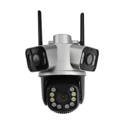 Camera de Seguranca Wi-fi Externa Tripla 180° com Sensor de Moveimento - com App ICSEE