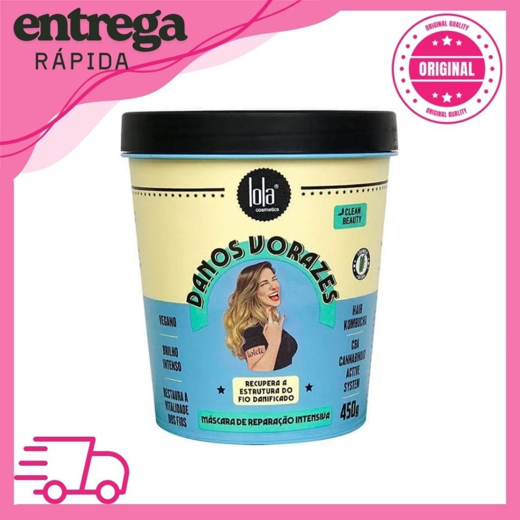Máscara De Reparação Danos Vorazes 450g  - Lola Cosmetics em Oferta na Shopee