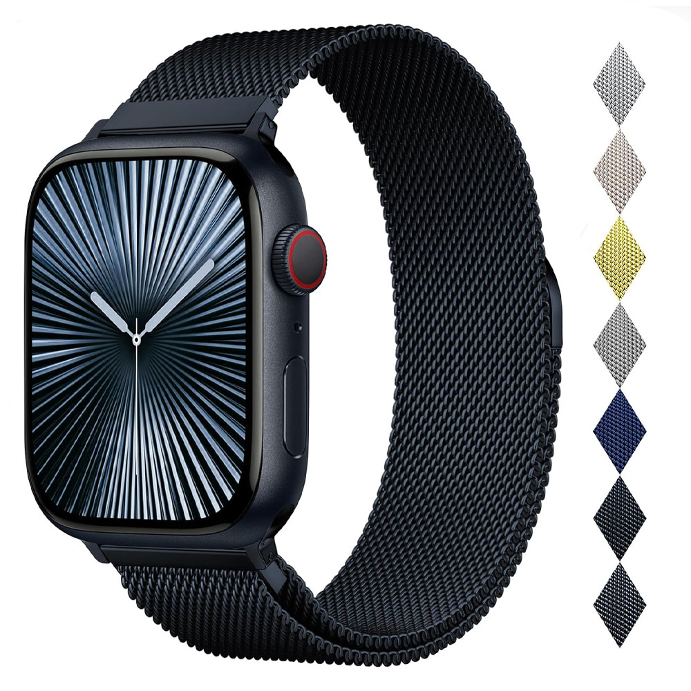 Pulseira Relogio Smartwatch Milanesa Relogio Aco Inox Compativel Apple Watch Series 10 Ultra Smartwatch – O Melhor Preço