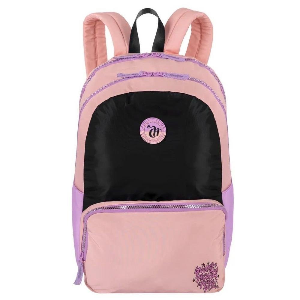 Mochila De Costas Capricho Block Pessego E Lilas Sestini