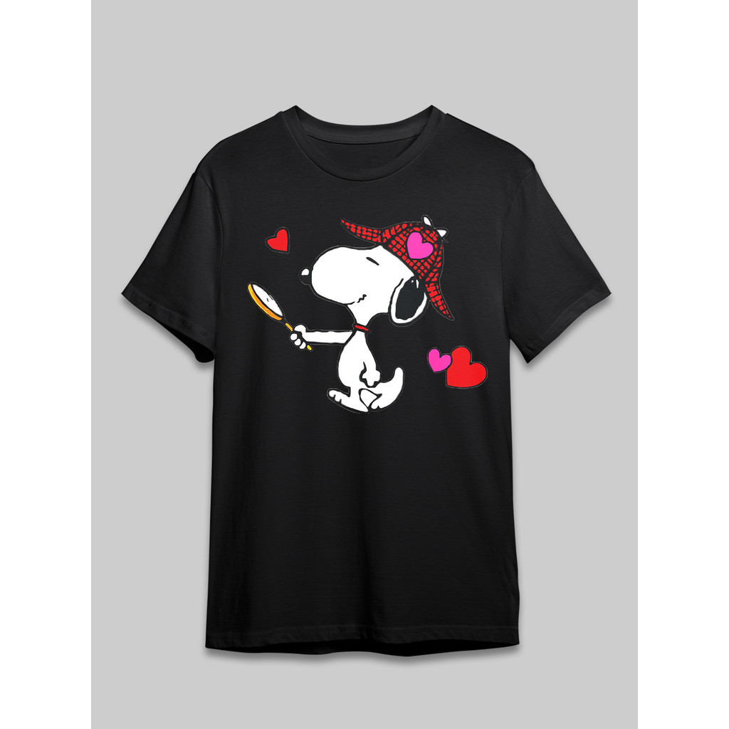BR.Moonlight Camiseta Unissex Snoopy "Ao Ar Livre" Oversized 100% Algodão Lazer Passeio