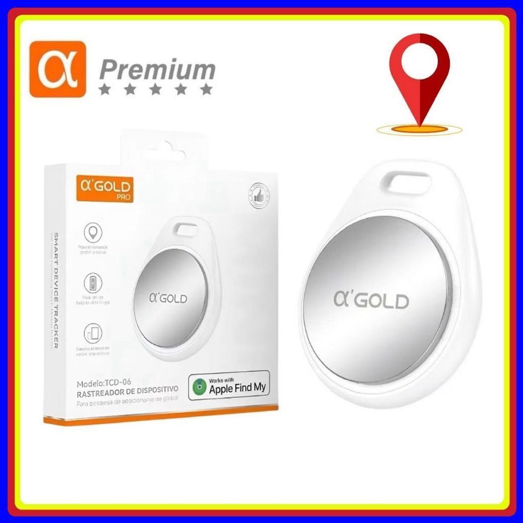 Smart Tag Rastreador GPS Localizador (Apple Find My) Air Tag Inteligente original A'GOLD TCD-06