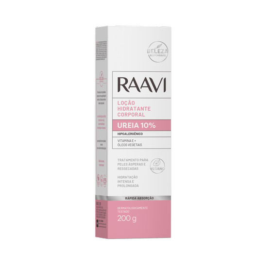 Loção Hidratante Corporal Raavi Ureia 10% Hipoalergênico 200g — imagem 2 de 2