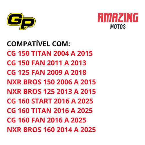 Disco Embreagem Cg Nxr Bros 125 150 160 Competição Gp7 — imagem 2 de 2
