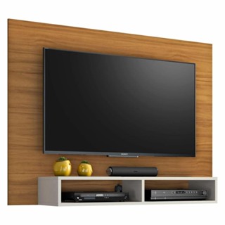 Painel Para TV Até 49 Polegadas Com Nicho Eros Freijó / Off White Notável em Oferta na Shopee