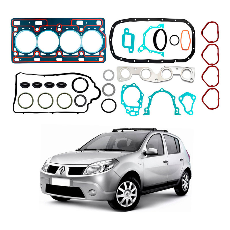 Jogo Junta Motor Bastos Sandero 1.0 16v Flex 2007 A 2014 em Oferta na Shopee