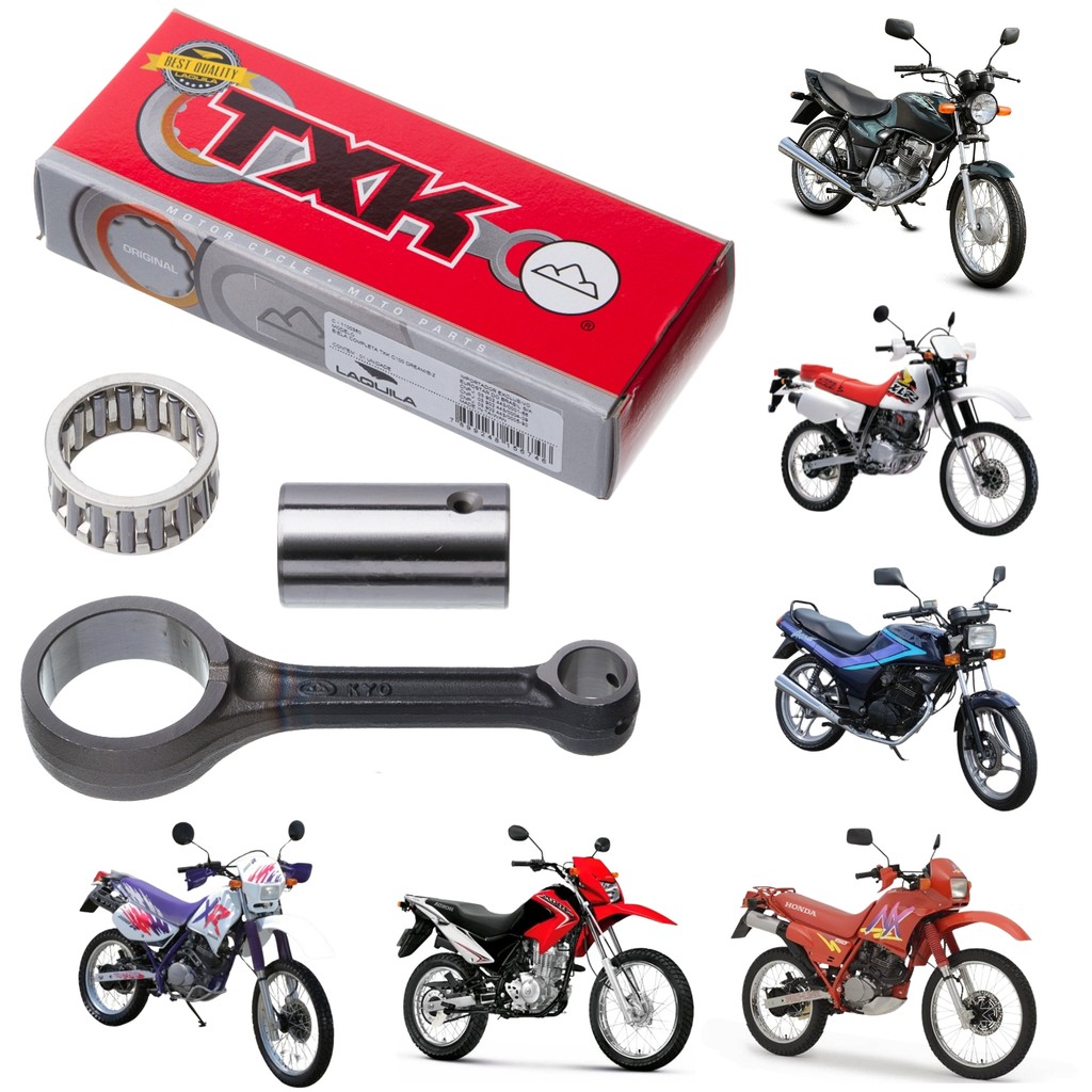 BIELA COMPLETA TXK HONDA CG BROS XLR 125 CBX NX XR 200