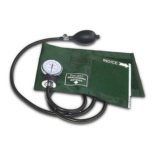 Aparelho De Pressão Manual Esfigmomanômetro Premium Verde