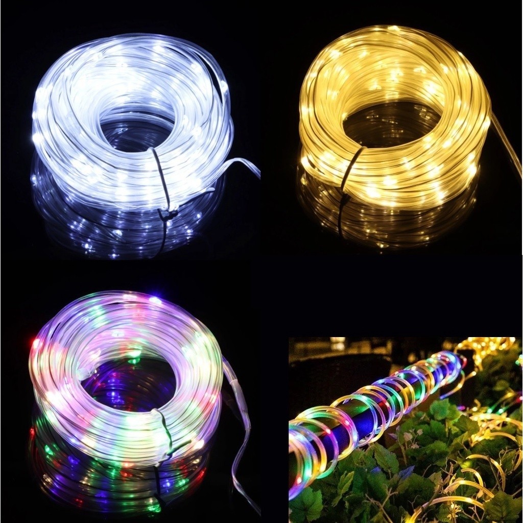 Mangueira LED 10m Bivolt Colorida– Decoração Natal Jardim Festa Impermeável Interna Externa Luz Continua