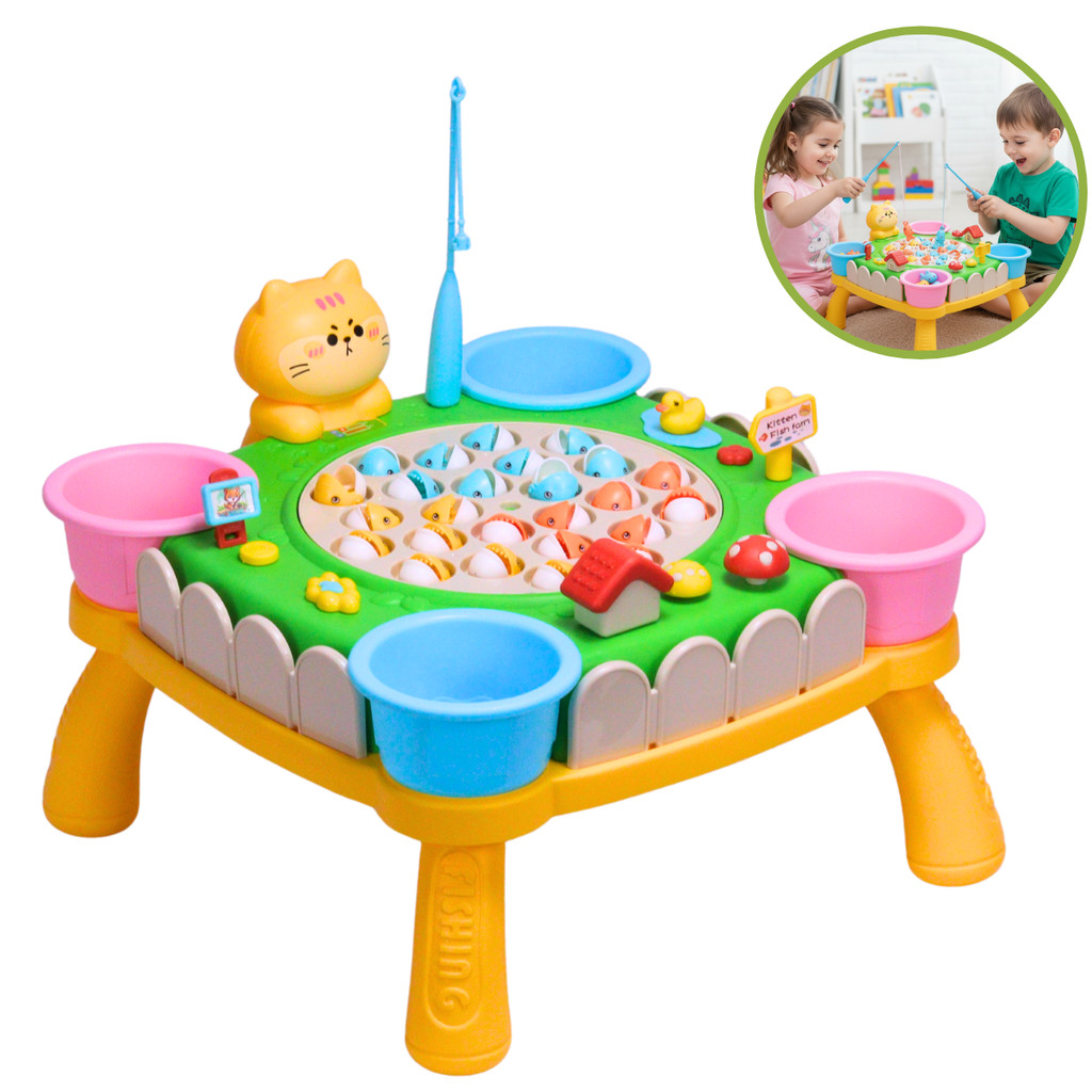 Jogo Pescaria Divertida Infantil 25 Peixes com Som - Castela