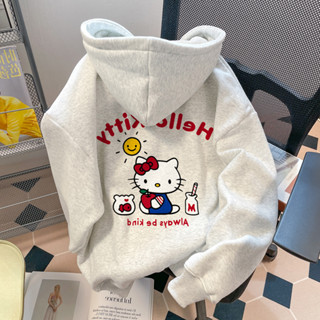 Estilo Coreano Moletom Com Capuz Feminino Novo Solto Hello Kitty Bonito Inverno Envio Rápido em Oferta na Shopee