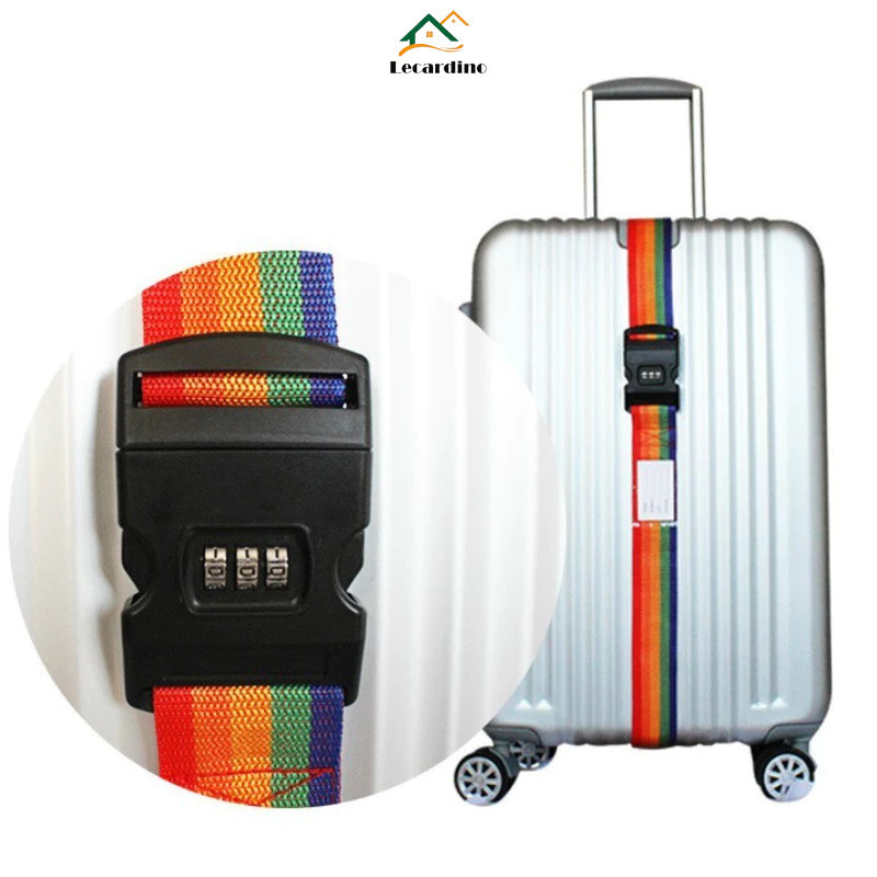 2 peças Cintas De Proteção Mala De Viagem C/segredo/codigo