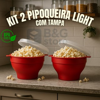 2 pipoqueira grande de silicone com tampa Micro-ondas retrátil portátil light sem gordura prática Saudável Pipoca em Oferta na Shopee