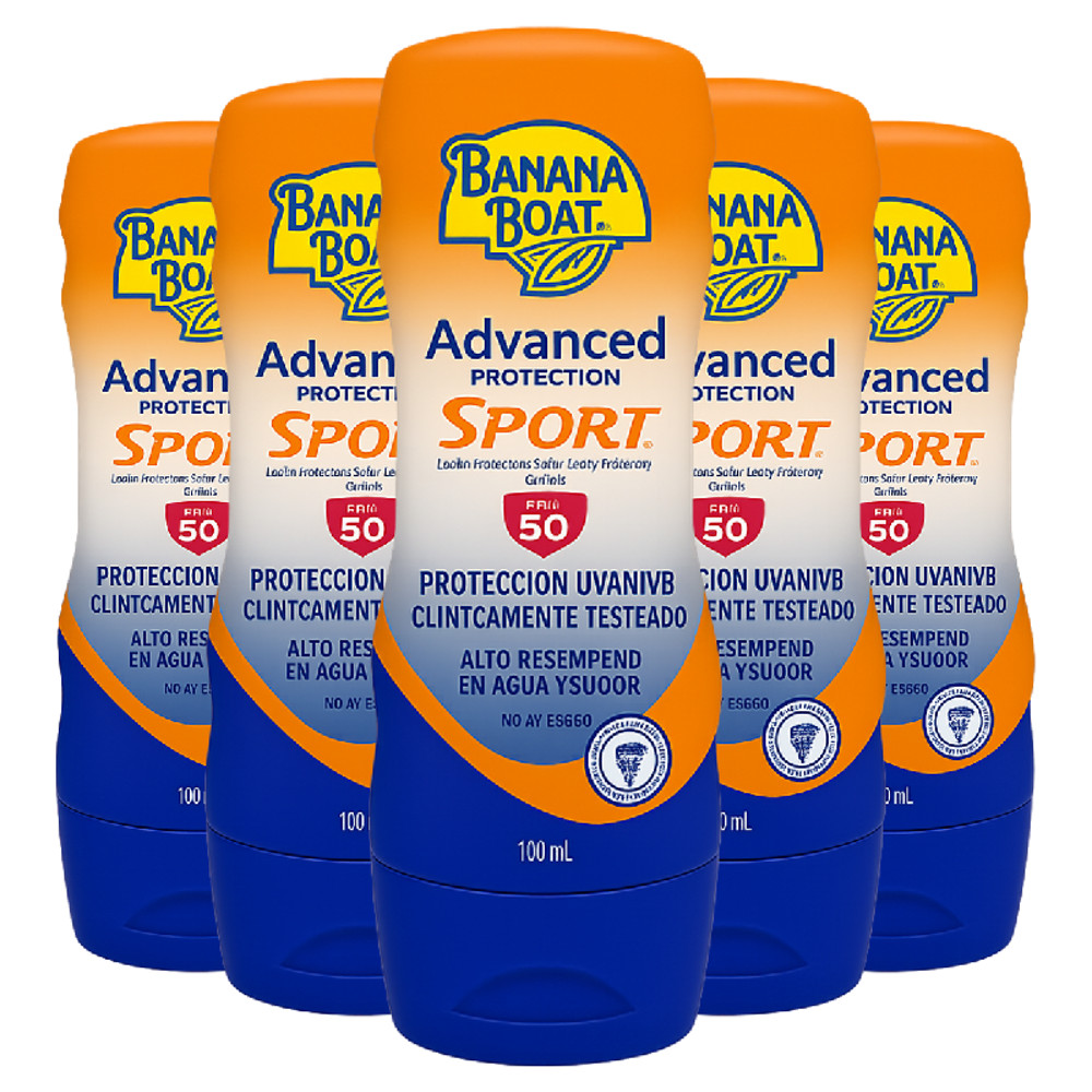 KIT COM 5 BANANA BOAT ADVANCED PROTECTION SPORT - FPS 50