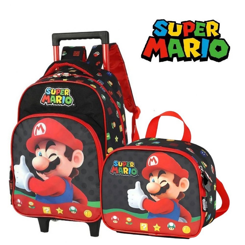 Mochila Rodinha Mario Preta: Onde Comprar | BuscaProdutos